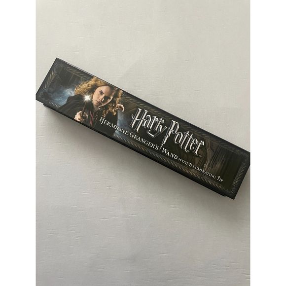 ~ Hermione Granger Costume Med: Wand Light-Up, Robe/Cloak, Tie Halloween Girl's - Picture 8 of 14